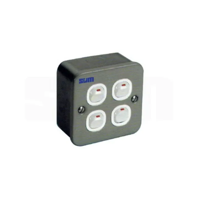 ELG-MS-341 Sum 4GANG 1 Way M/Clad Switch W/Sirim