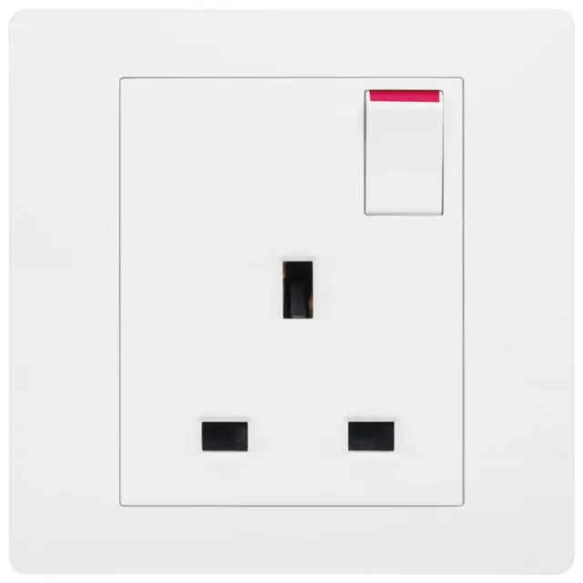 Hager Muse 13A Single Socket Outlet