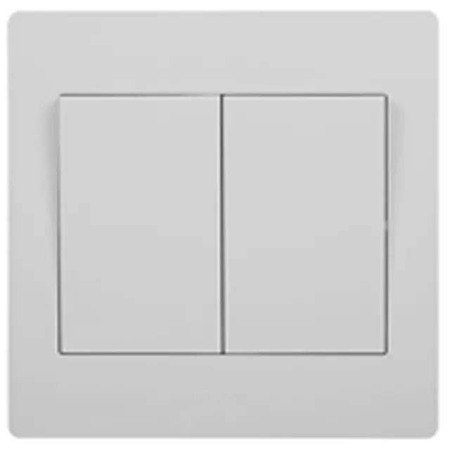 Hager Muse 10A 2G Press Autogate Switch
