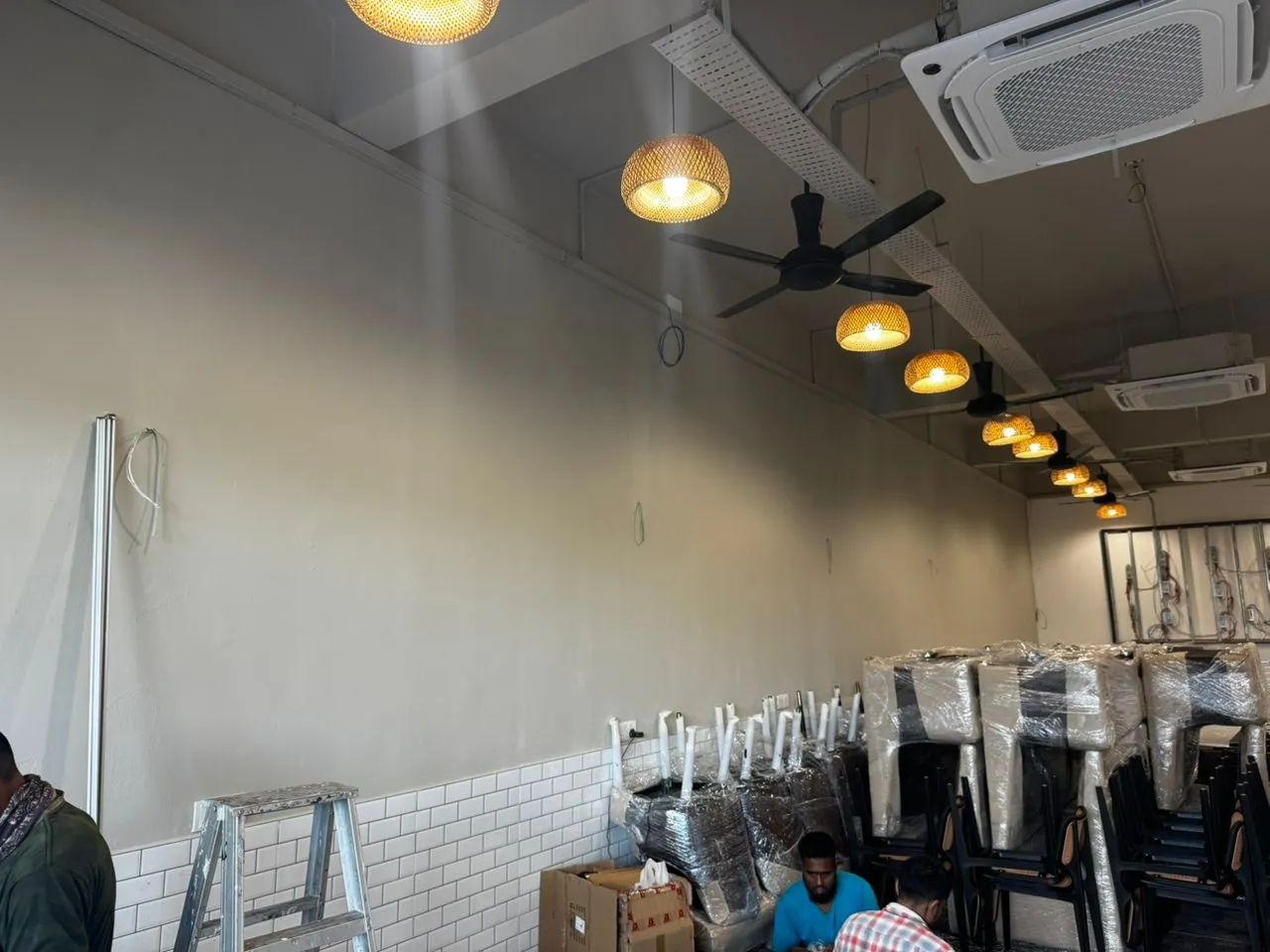 Lights and fans installed on a customer's project, photo 2