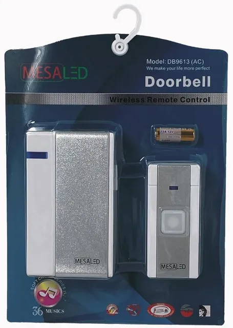 Mesaled 36 Music Wireless Remote Control Doorbell