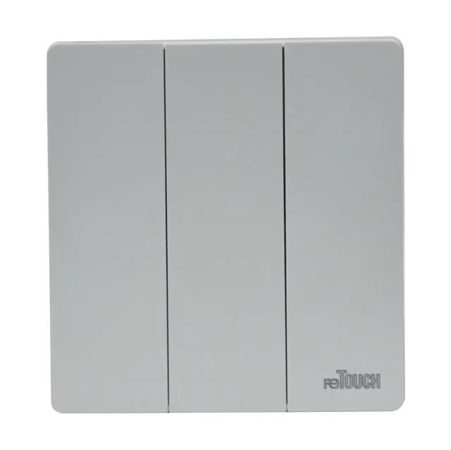 reTOUCH Ultra Rimless 16A 3 Gang Switch